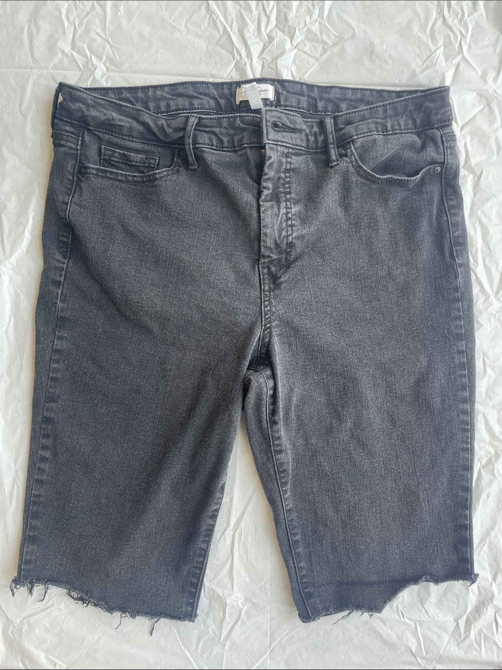 Men's Black Denim Cutoff Jeans Shorts